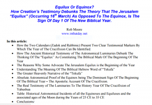 Equilux or Equinox